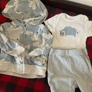 0-3 month 3 piece outfit